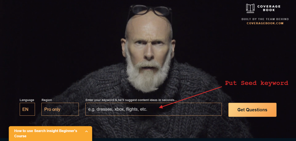 Answer the Public home page