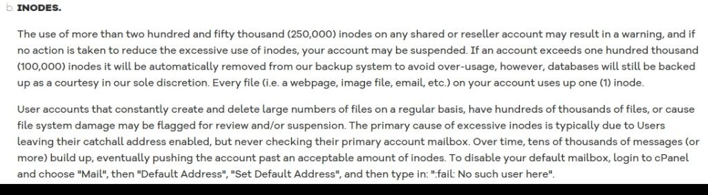 Hostgator Limited resources